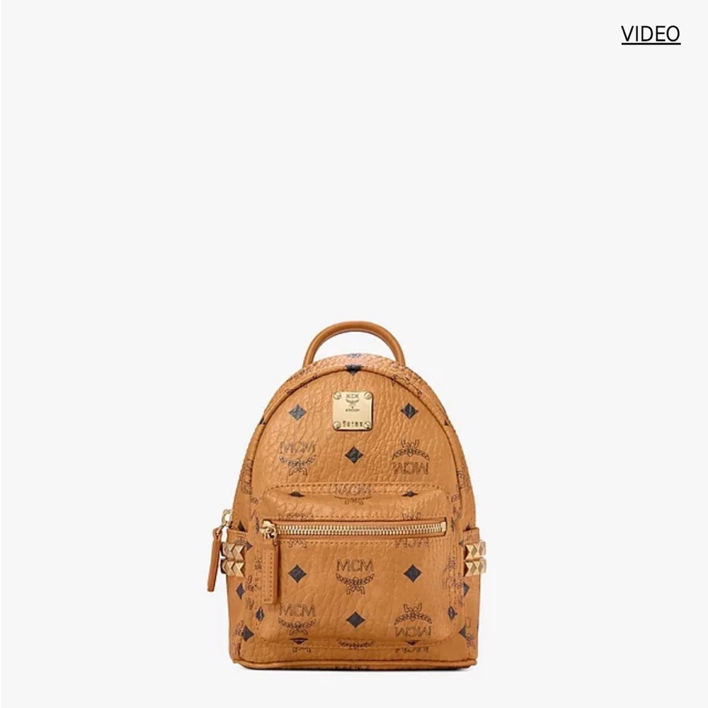 Mcm Stark Bebe Boo Backpack In Visetos. Size XMini, … Gem